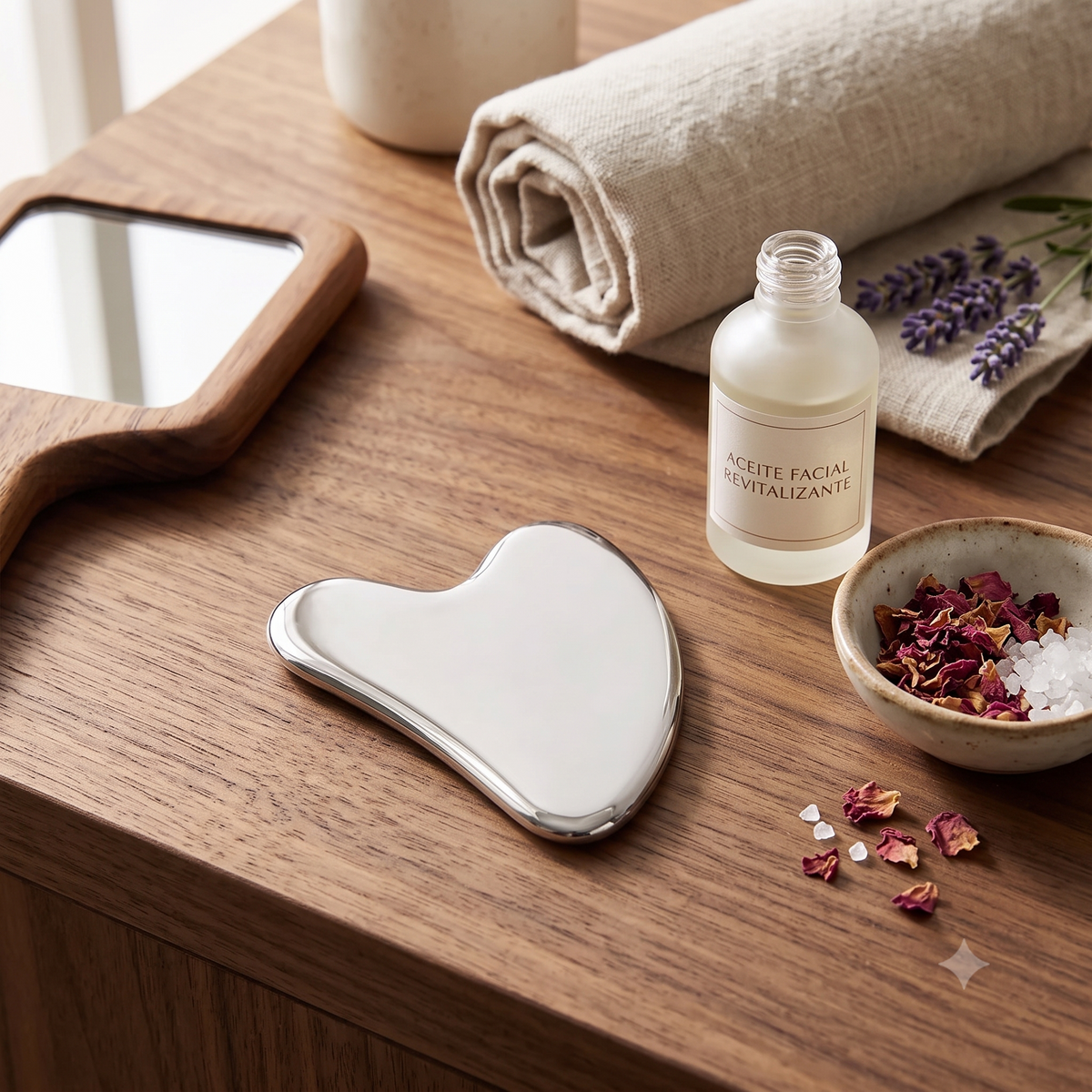 1 Pieza de Masajeador Raspador Gua Sha de Acero Inoxidable