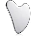 1 Pieza de Masajeador Raspador Gua Sha de Acero Inoxidable